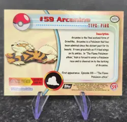Topps Pokemon Card - Silver Holo #59 Arcanine - Black Label NM - Image 2