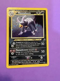 Pokemon Houndoom Neo Discovery 4/75 Holo Rare Card English 2001 - Image 1
