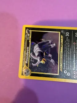 Pokemon Houndoom Neo Discovery 4/75 Holo Rare Card English 2001 - Image 4