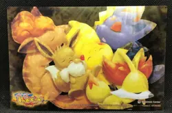 Pikachu Eevee Pokemon Center Limited Edition Clear Card 2018 Nintendo Japan F/S2 - Image 1