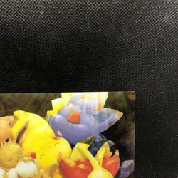 Pikachu Eevee Pokemon Center Limited Edition Clear Card 2018 Nintendo Japan F/S2 - Image 4
