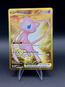 Mew ex 205/165 Scarlet & Violet 151 Gold Hyper Rare Pokemon Card Mint NM - Image 1