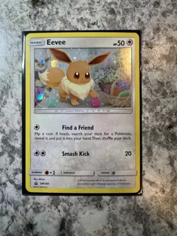 Eevee Cosmos Holo SM184 Sun & Moon Pokemon Card NM - Image 1