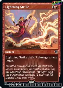 Lightning Strike - 433 - Promo Pack: Dominaria United - NM - Foil - Image 1