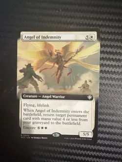 MTG- Angel of Indemnity- Extended Art- OTJ commander- NM - Image 1