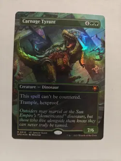Carnage Tyrant Borderless ✨Foil ✨ Special Guests The Lost Caverns of Ixalan 10 - Image 1