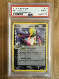 Xatu (Delta Species) - 25/101 - Rare - Reverse Holo Pokemon EX PSA 8 - Image 1
