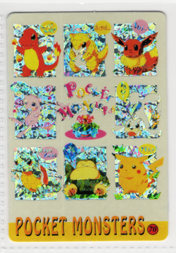 Pokemon Pocket Monsters Vending Machine Holo CHARIZARD MEW PIKACHU SNORLAX #70 - Image 1