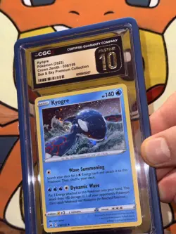 Kyogre Cosmos Holo 036/159 Pokemon 2023 Crown Zenith CGC Pristine 10 2 Swirls - Image 2