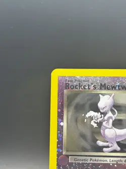 Rocket's Mewtwo #8 Winner Best of Promo Reverse Holo MP Pokemon - Image 3