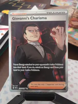 Pokemon Giovanni’s Charisma 197/165 Full Art SR Scarlet & Violet 151 NM - Image 1
