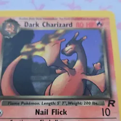 Pokemon TCG Dark Charizard Team Rocket Rare Unlimited Regular 21/82 80HP 2000 - Image 2