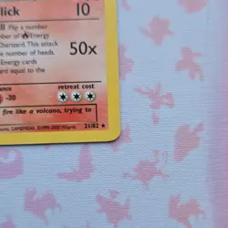 Pokemon TCG Dark Charizard Team Rocket Rare Unlimited Regular 21/82 80HP 2000 - Image 4