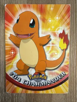 Pokemon Topps Charmander #04 TV Animation Series Blue Logo DMG - Image 1