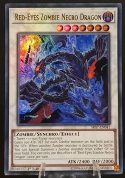 Red-Eyes Zombie Necro Dragon SR07-EN041 Ultra Rare (1st Ed) - YuGiOh (NM) - Image 1