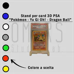 1x Stand Personalizzato in 3D Carte Gradate - Pokemon Yu-Gi-Oh! Dragon Ball PSA - Image 1