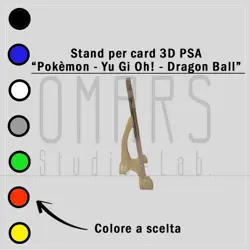 1x Stand Personalizzato in 3D Carte Gradate - Pokemon Yu-Gi-Oh! Dragon Ball PSA - Image 2