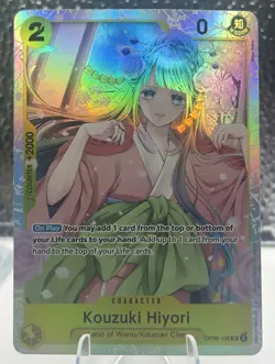 Kouzuki Hiyori OP06-106 One Piece Wings of the Captain Super Rare Near Mint - Image 1