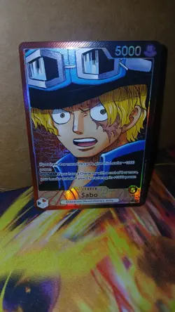 One Piece TCG OP13-004 Sabo Alt Art Leader English - Image 1