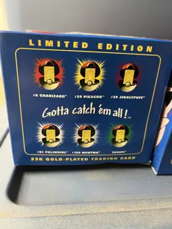 Pokemon 23k Gold Plated Cards BK Pokeball Complete Set Factory Sealed RARE - Image 5
