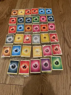 Pokemon Energy Card Lot Of 35 Unopened 50 Card Pks Elite Trainer Box 1800 Cards - Image 1