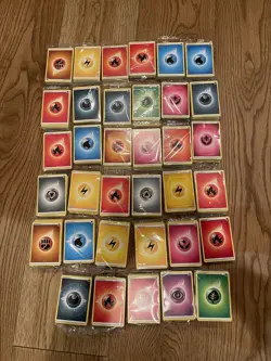 Pokemon Energy Card Lot Of 35 Unopened 50 Card Pks Elite Trainer Box 1800 Cards - Image 2