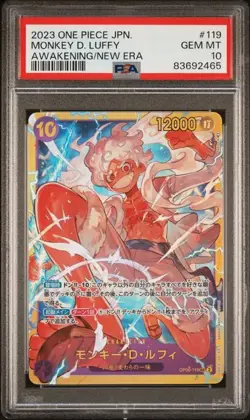 PSA 10 Monkey D. Luffy SEC OP05-119 2023 ONE PIECE Card Japanese - Image 1