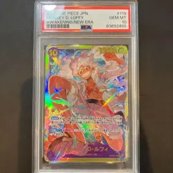 PSA 10 Monkey D. Luffy SEC OP05-119 2023 ONE PIECE Card Japanese - Image 3