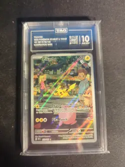 Pokemon Pikachu Holo Card 173/165 Scarlet & Violet 151 Series Tag 10 Gem Mint - Image 1
