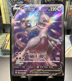 Mewtwo V SWSH229 NM Full Art Promo Rare Pokemon Card - Image 1