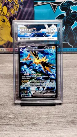 Zapdos Ex 202/165 Special Illustration Rare Pokemon Card ACE 10 GEM MINT - Image 1