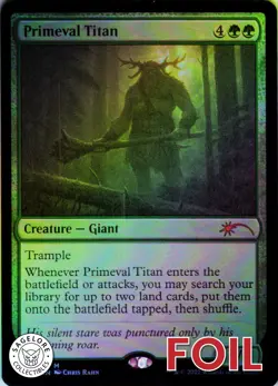 MTG Primeval Titan (494) | NM Foil | Secret Lair Chris Rahn {SLD} - Image 1