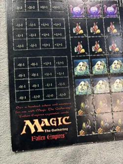 Vintage Magic The Gathering Fallen Empires Unpunched Token Counter Sheet WOTC - Image 3
