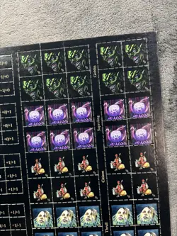 Vintage Magic The Gathering Fallen Empires Unpunched Token Counter Sheet WOTC - Image 5