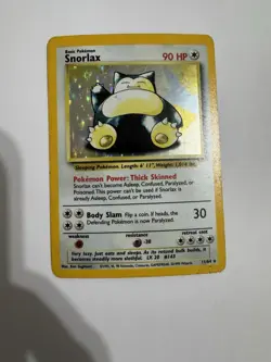 Pokemon 1999 Snorlax Holofoil Card#11/64 Base Jungle Set Card-RARE!!! - Image 4