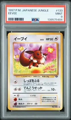 PSA 9 - Eevee Pokemon Jungle Regular (Japanese) - Cert. 138575484 - Image 1