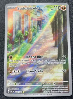 Pokemon Sudowoodo 219/193 Holo Rare Paldea Evolved Illustration Full Art NM / LP - Image 1