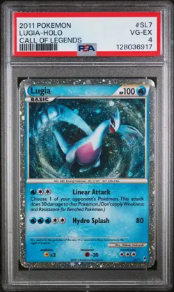 2011 POKEMON CALL OF LEGENDS #SL7 LUGIA-HOLO PSA 4 - Image 1