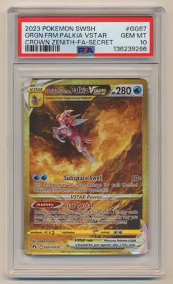 PSA 10 Pokemon Crown Zenith Secret Origin Forme Palkia VStar GG67/GG70 GEM MINT! - Image 1