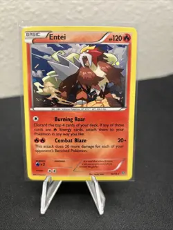 Pokemon TCG Entei 14/98 Cosmos Holo Blister Exclusive Full SWIRL - Image 1