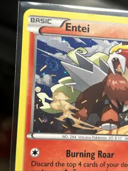 Pokemon TCG Entei 14/98 Cosmos Holo Blister Exclusive Full SWIRL - Image 2