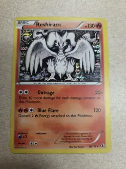 Pokemon Reshiram 28/113 Legendary Treasures Holo Rare Basic 130 HP - Image 1
