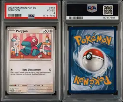 2023 Pokemon TVG Porygon 142/182 Scarlet+Violet Paradox Rift PSA 4 Pop 1 - Image 3