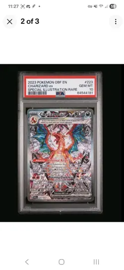 Pokemon Charizard ex 223/197 Special Illustration Rare Holo PSA 10 - Image 1