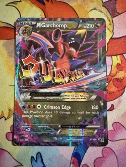 Mega Garchomp EX #XY168 2016 Pokemon TCG Black Star Promo MP - Image 1