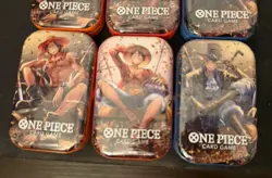 Lot of 6 One Piece Card Game Mini-Tin Pack Vol.2 New Sealed - Art Sets - Image 2