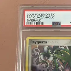 2005 Pokemon Card Rayquaza EX Emerald Holo 9/106 Rare #9 PSA 7 Near Mint - Image 2