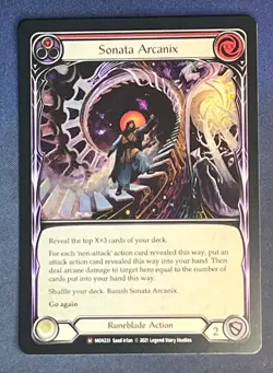 FAB MON231 Sonata Arcanix Runeblade Action FOIL Majestic Flesh and Blood - Image 1