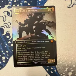 MTG Dark Leo & Shredder FOIL (Borderless) | TMNT - Image 1
