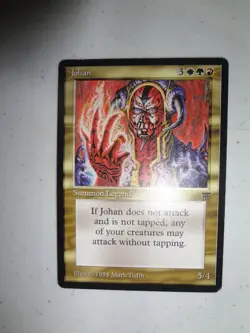 MTG MAGIC THE GATHERING CARD ORIGINAL LEGENDS JOHAN GOLD CREATURE VINTAGE RARE - Image 1